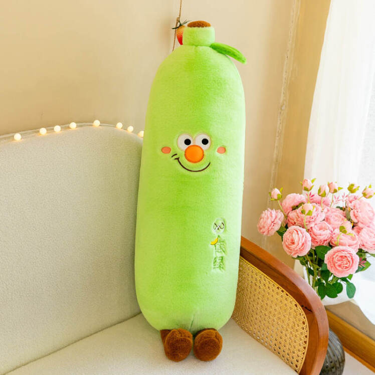 عروسک بغلی پولیشی نانو مخمل موز دلقک سبز ناز، بالش بدن کودک بزرگ نرم و ملوس، ماماتوس ارسال به تهران و مشهد و بندر