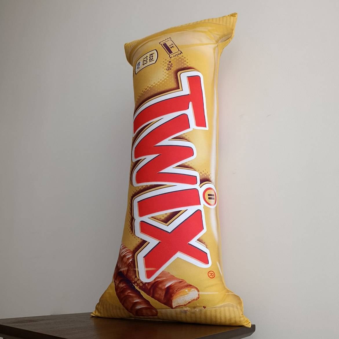  بالش بغلی فانتزی Twix طرح شکلات خارجی توییکس، کوسن نرم و بزرگ برای کادو، اتاق خواب و دکور فانتزی 