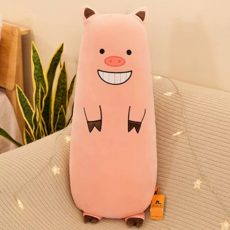  عروسک بالشتی خوک صورتی گلبهی ۷۰ سانتی پولیشی، بامزه و گوگولی مناسب ولنتاین و دکور اتاق، پاپو تحویل در بابلسر و لاهیجان 