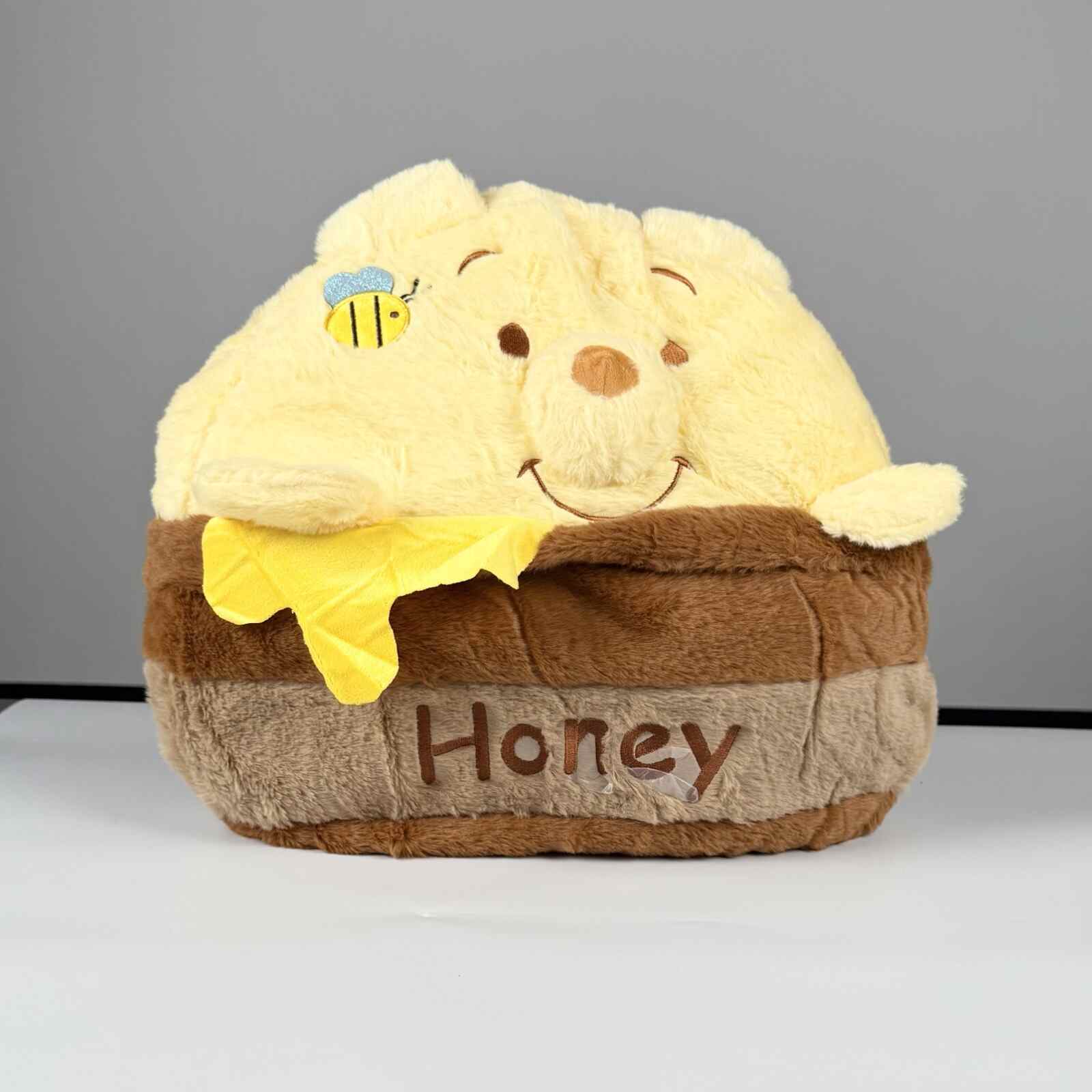  کوسن مبل و بالش پتودار خرس پو عسلی زرد پولیشی زیپ‌دار با کیفیت خارجی – پیلولند موجود در زنجان و قزوین 