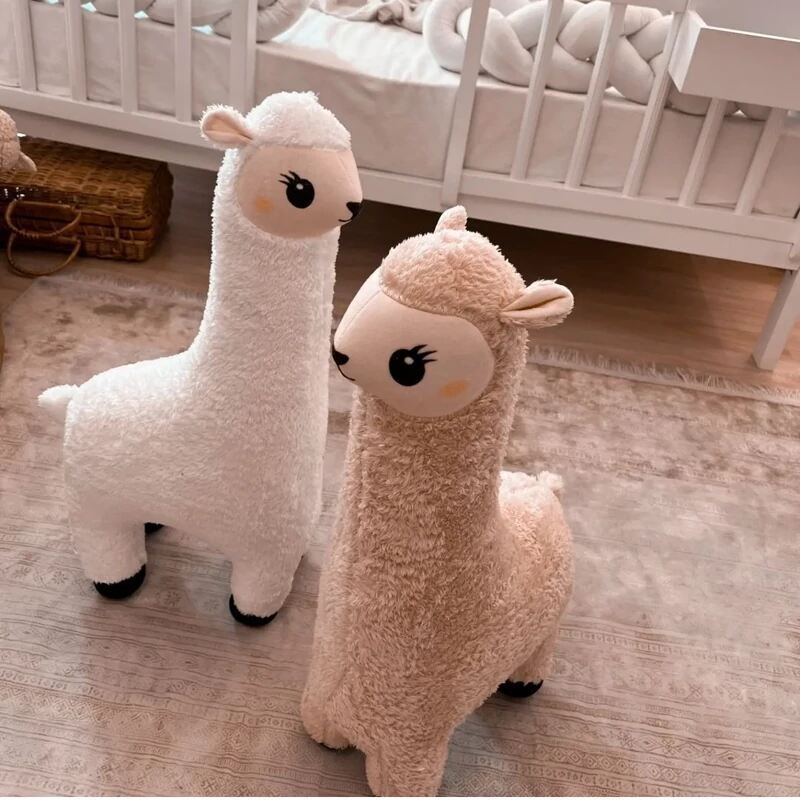  عروسک لاما ایستاده سفید پولیشی فرفری، مبل عروسکی کودک شیک، ماماتوس ارسال رایگان در تهران، کرج، ایلام، بجنورد تبریز 