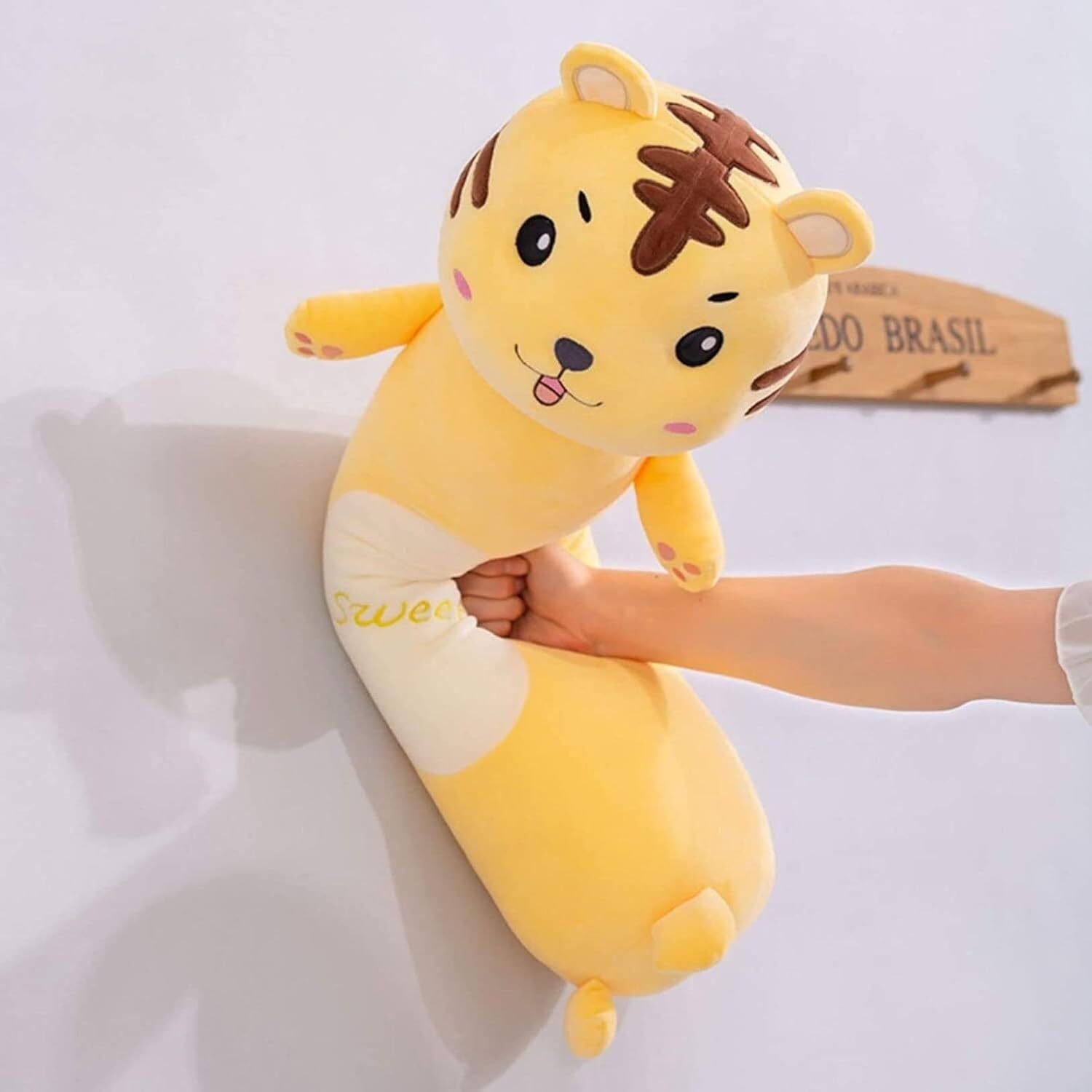  بادی پیلو حیوانات ببر زرافه گوزن پولیشی، عروسک بزرگ بالشتی خارجی برای دکور اتاق خواب – توی‌توی ارسال به رشت و قم 