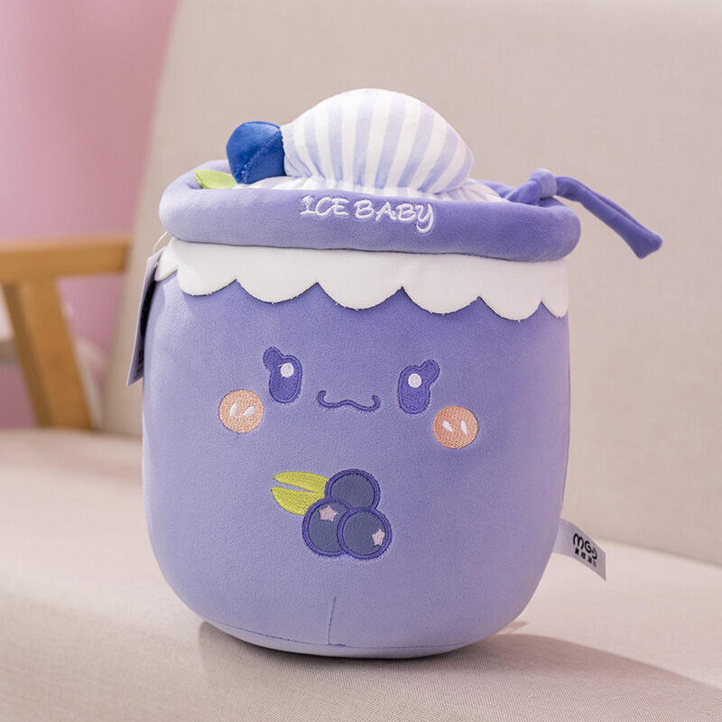 بالش عروسکی اسموتی بابلتی بلوبری خجالتی آبی، عروسک بزرگ قدی وارداتی با کیفیت برای دکور کوسن مبل،پاپو تحویل پردیس اندیشه